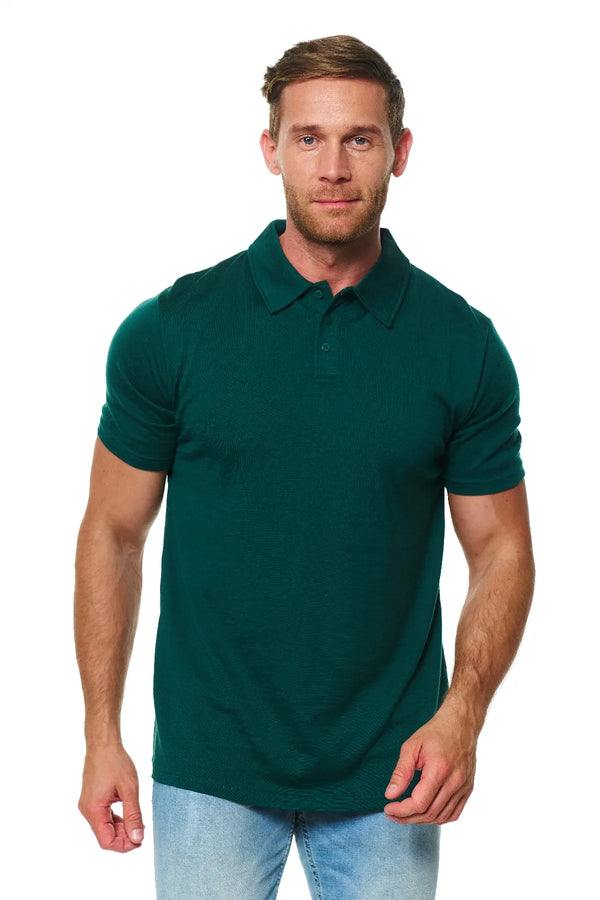 Men's Merino Polo 165 Forest Green
