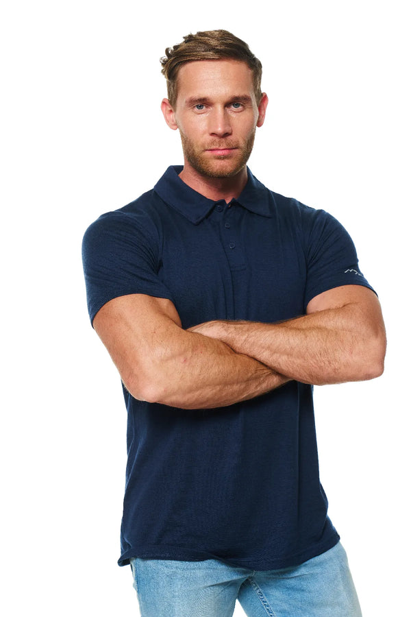 Men's Merino Polo 165 Midnight Navy