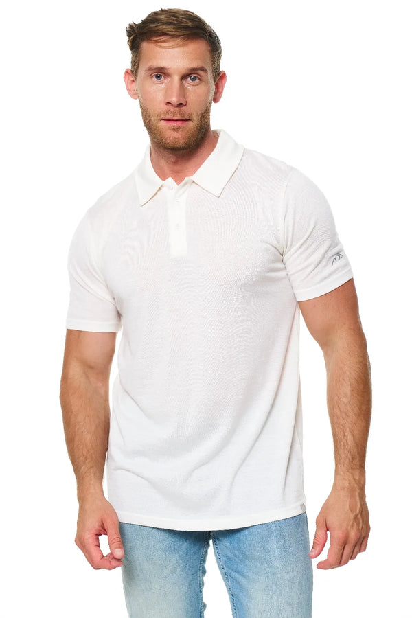 Men's Merino Polo 165 White Off
