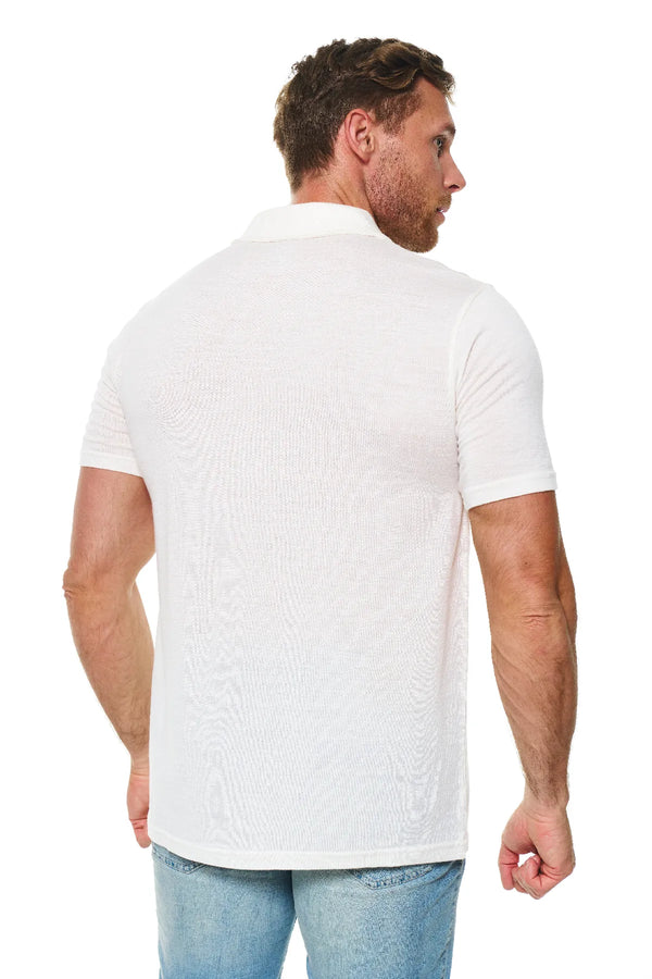 Men's Merino Polo 165 White Off