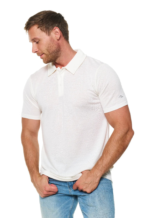 Men's Merino Polo 165 White Off