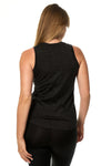 Women's Merino Wool Highneck Tank Top Charcoal