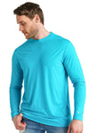 Men's Merino Long Sleeve 170 Aqua Blue