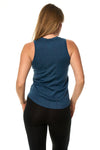 Women's Merino Wool Basic Tank Top Denim