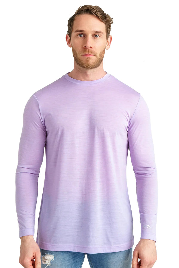 Men's Merino Long Sleeve 170 Light Purple