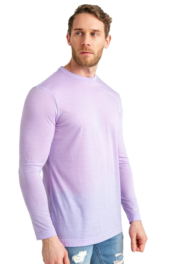 Men's Merino Long Sleeve 170 Light Purple