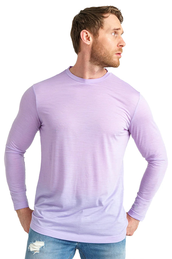 Men's Merino Long Sleeve 170 Light Purple