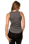 Women's Merino Wool Highneck Tank Top Perfect Grey