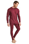 Herren Merino Thermo Set 165 Burgund