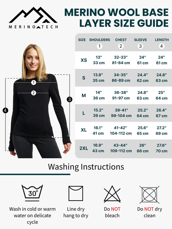 Damen Merino Langarmshirt 170 Anthrazit