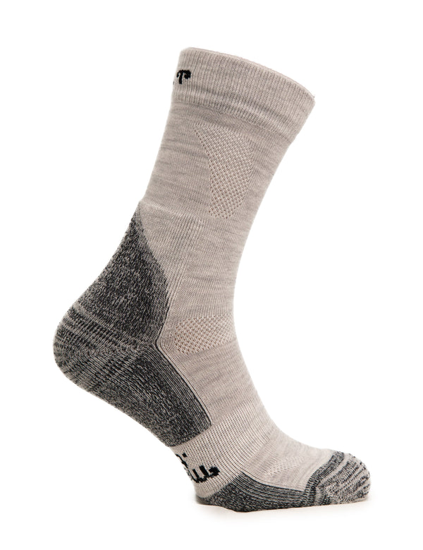 Wandersocken aus Merinowolle - (2er-Pack) Nebelgrau