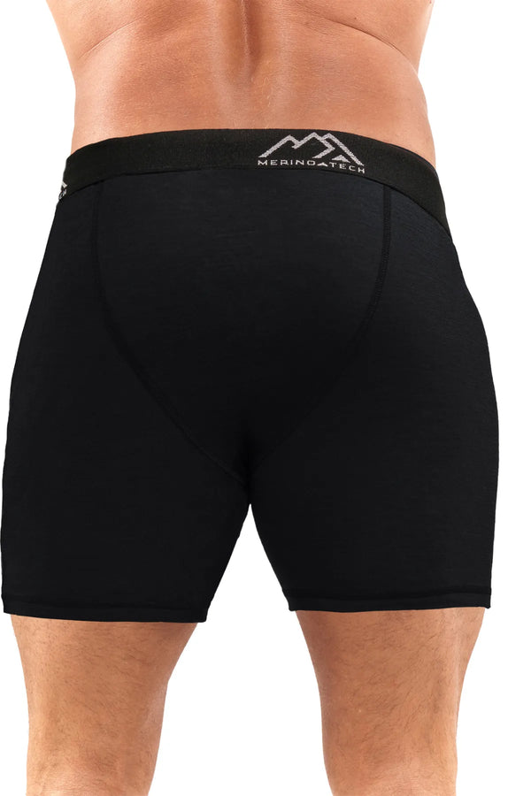 Men's Merino Boxers 170 Black (2 pack)