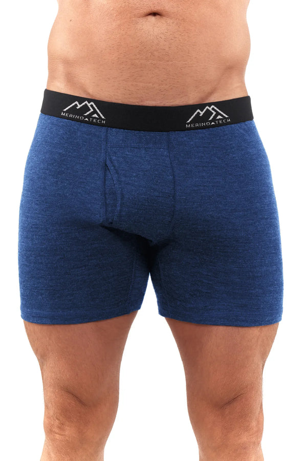 Herren Merino Boxershorts 170 Brief Windsor Blue (1er Pack)