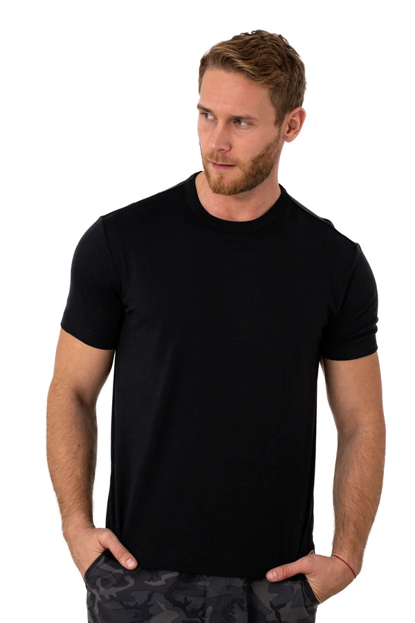 Herren Merino T-Shirt 165 Schwarz