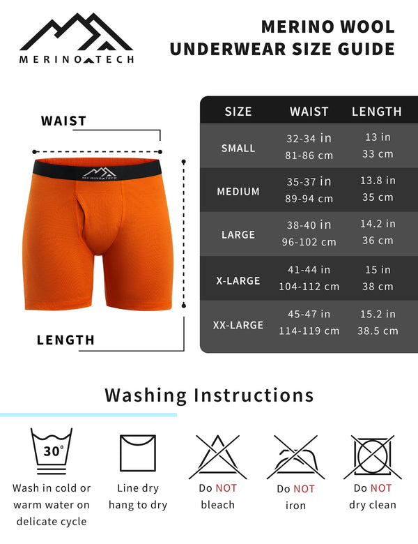 Men's Merino Boxers 170 Black (2 pack)