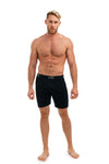 Herren Merino Boxershorts 170 Schwarz Extra Lang (1er Pack)