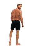Herren Merino Boxershorts 170 Schwarz Extra Lang (1er Pack)