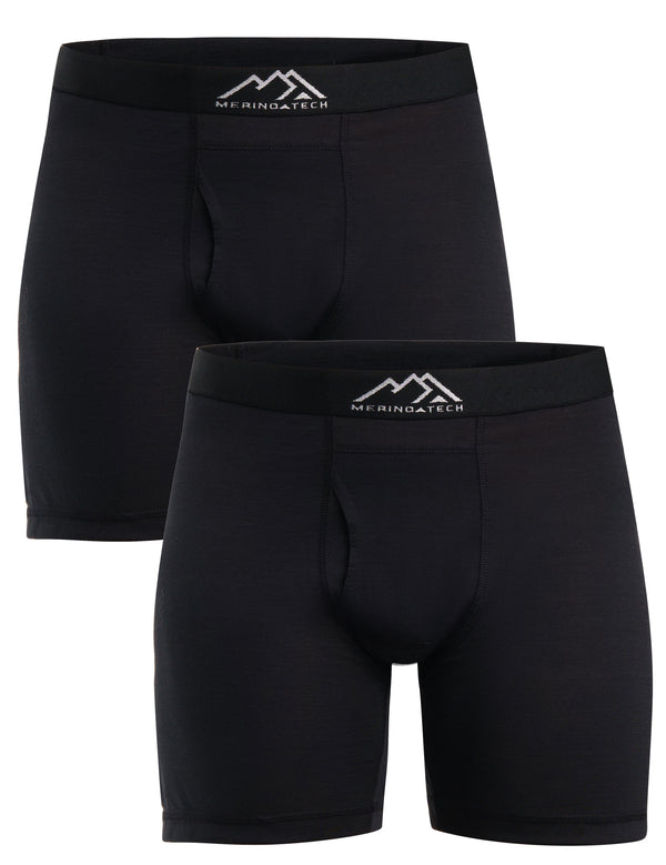 Men's Merino Boxers 170 Brief Rusty Black (2 Pack)