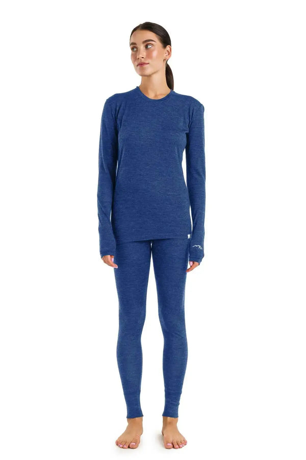Damen Merino Thermo-Set 165 Windsor Blue
