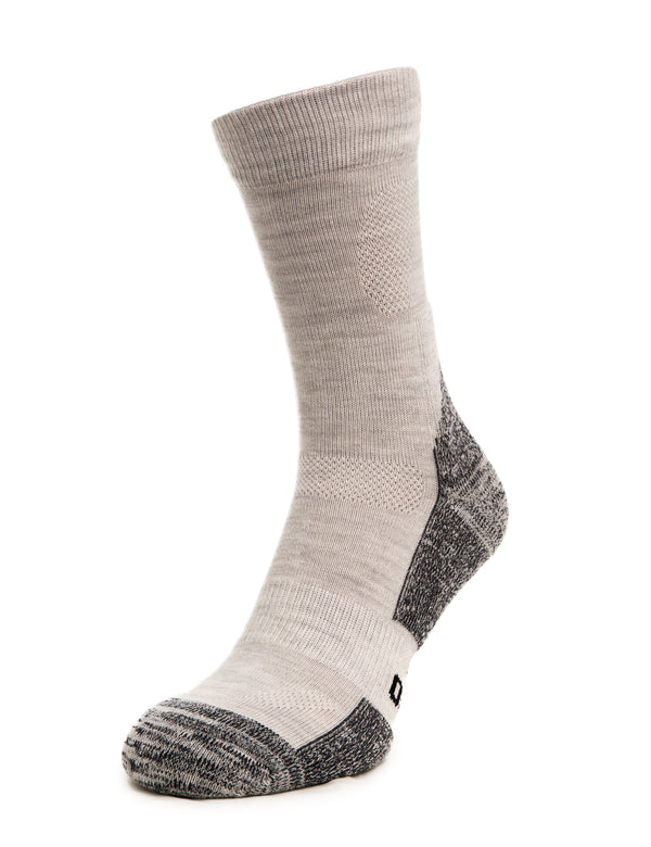 Wandersocken aus Merinowolle - (2er-Pack) Nebelgrau