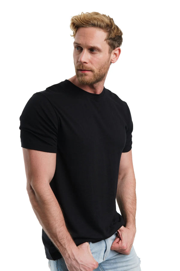Herren Merino T-Shirt 165 Black Ink (+Socken)