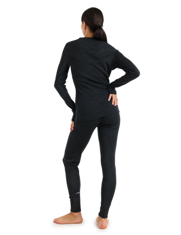 Damen Merino Thermo-Set 320 Anthrazit