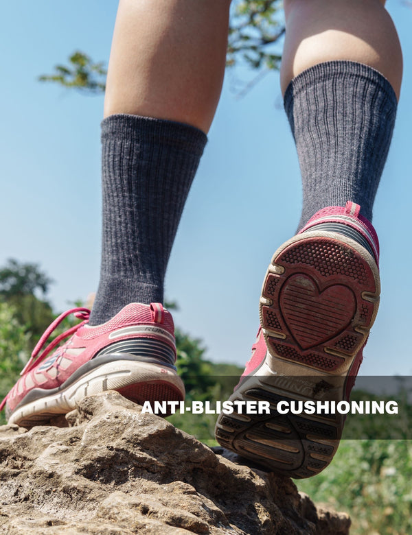 Merino Wool Hiking Socks - (Pack of 2) Santorini