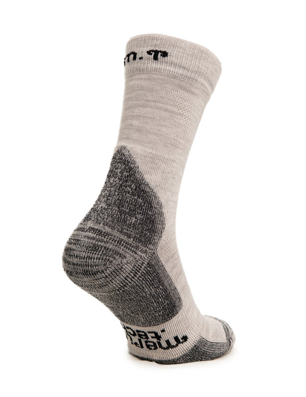 Wandersocken aus Merinowolle - (2er-Pack) Nebelgrau