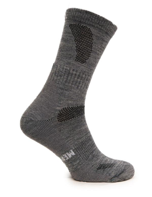 Merino Wool Hiking Socks - (Pack of 3) Light Grey