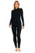 Women's Merino Thermal Set 320 Black Coal Zip-up