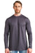 Men's Merino Long Sleeve Shirt 260 Dark Charcoal
