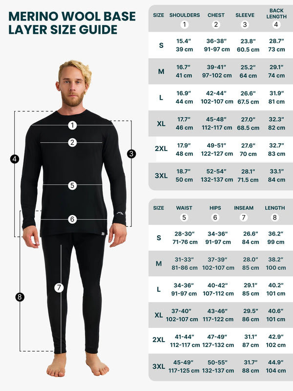Men's Merino Thermal Set 250 Chocolate