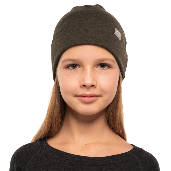 Kids' Beanie Army Green