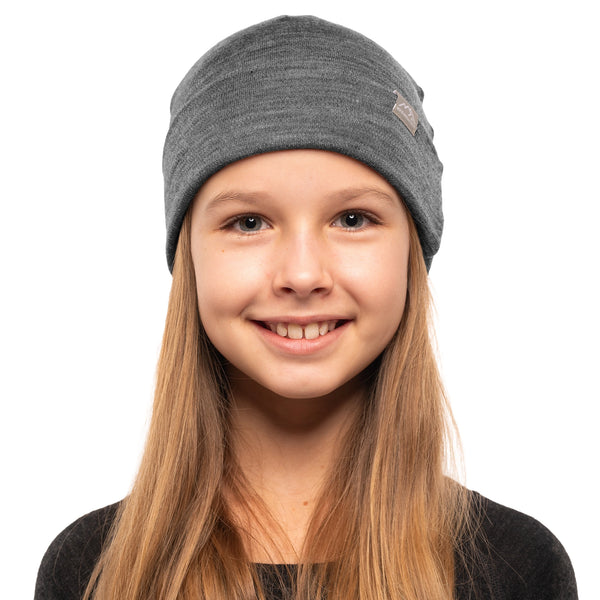 Kids' Beanie Grey Melange