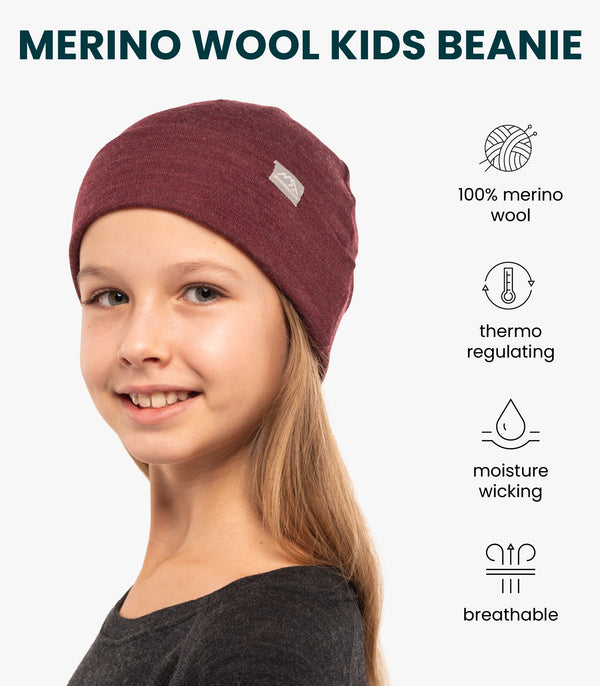 Kids' Beanie Burgundy
