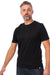 Herren Merino T-Shirt Grau Schwarz