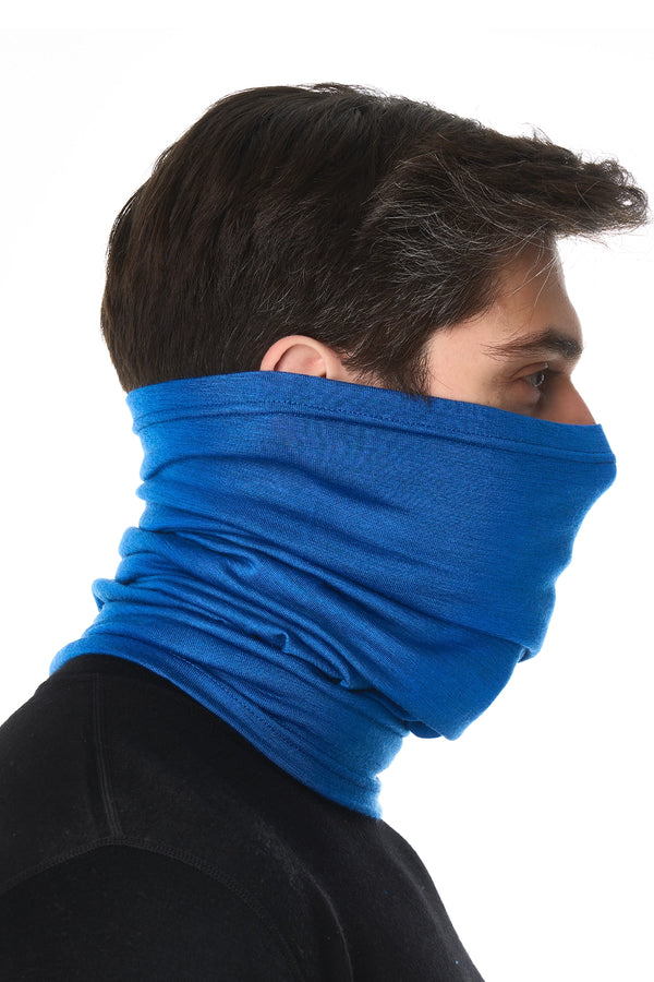 Merino Halstuch 165 Himmelblau