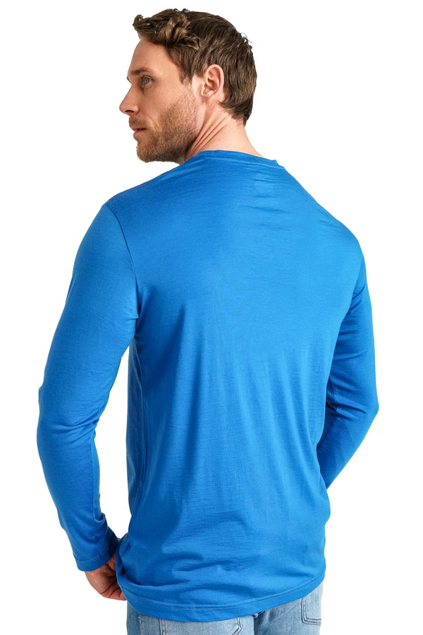 Men's Merino Long Sleeve 170 Sky Blue