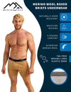 Men's Merino Boxers 170 Brief Camel (1 pack)
