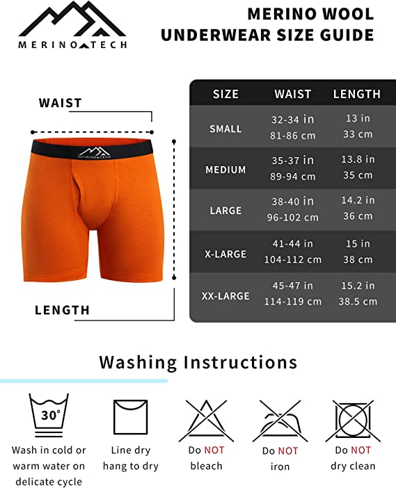 Herren Merino Boxershorts 170 Brief Windsor Blue (1er Pack)