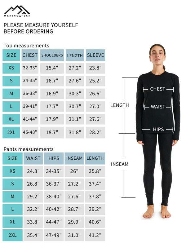 Damen Merino Thermo-Set 250 Natural Merinos