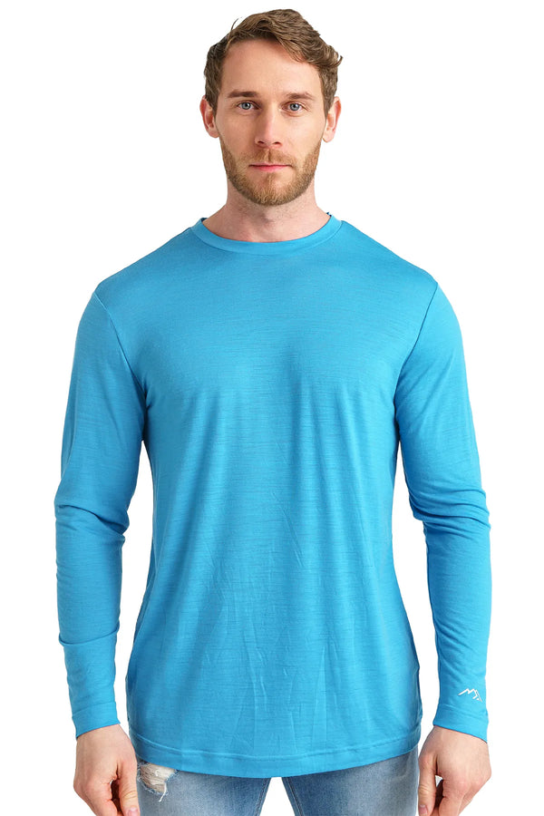 Men's Merino Long Sleeve 170 Brilliant Blue