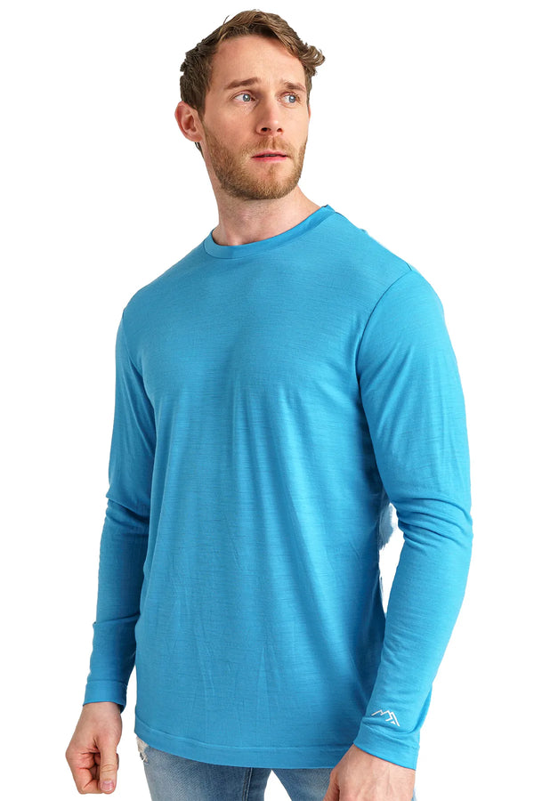Men's Merino Long Sleeve 170 Brilliant Blue