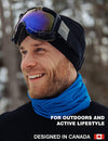 Merino Neck Gaiter Charcoal (Pack of 2)