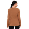Women's Merino Long Sleeve Shirt 260 Beige Weaved