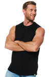 Men's Merino Wool Tank Top Black