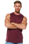 Men's Merino Wool Tank Top Burgundy