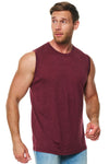 Men's Merino Wool Tank Top Burgundy