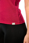 Women's Merino T-shirt 180 Magenta | Crewneck (+socks)