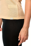 Damen Merino T-Shirt 165 Pfirsich | Rundhals